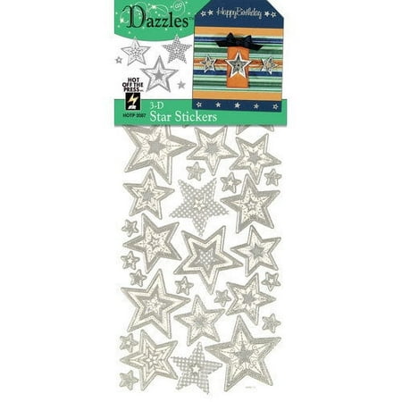 3-D Stars Silver