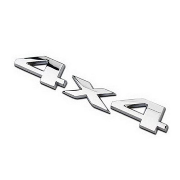 3-D Tailgate Letters Number Badge Decal Sticker Four-wheel Drive Black Silver Curved Adhesive Fade by ZAXLVG
