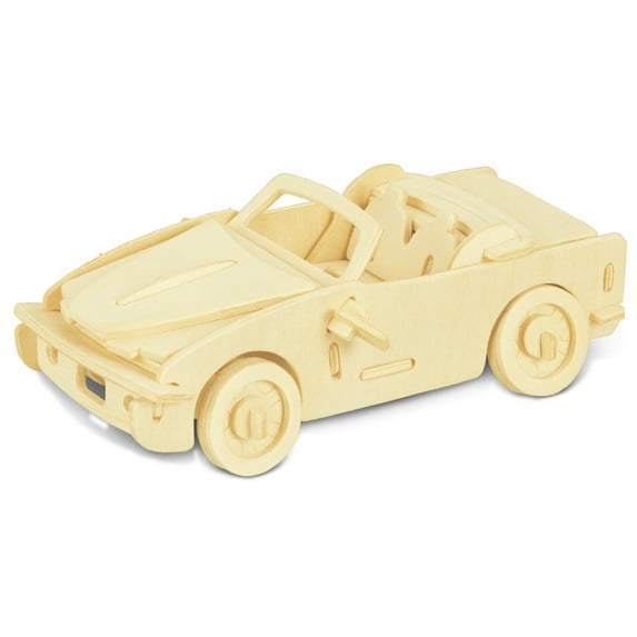3-D Wooden Puzzle - Small Car Model B-740I -Affordable Gift for your Little One! Item #DCHI-WPZ-P067A