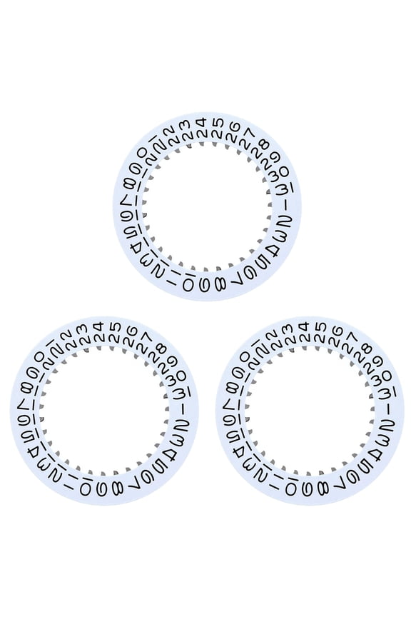 3 DATE DISC FOR ROLEX WATCH SUBMARINER MOVEMENT 3030-3035 16030 DATEJUST WHITE