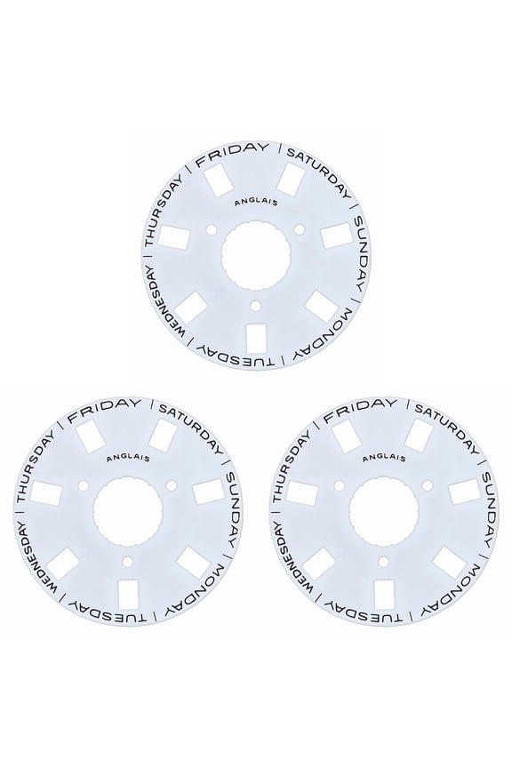 3 DAY DISC FOR ROLEX WATCH PRESIDENT 3155 118205 118208 118238 118239 WHITE