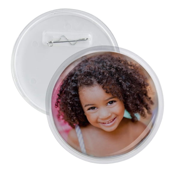 3" DIY Snap Pin Back Buttons - Pack of 100