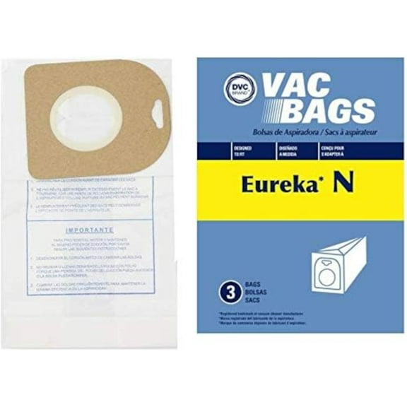 3 DVC Replacement Vacuum Bags For Style N Eureka Mighty Mite II Models 3600-3650 Series - Compare to 57988, 57988A, 57989