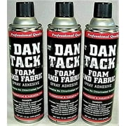 3 Dan Tack Professional Quality Foam & Fabric Spray Glue Adhesive Big Can 12 oz