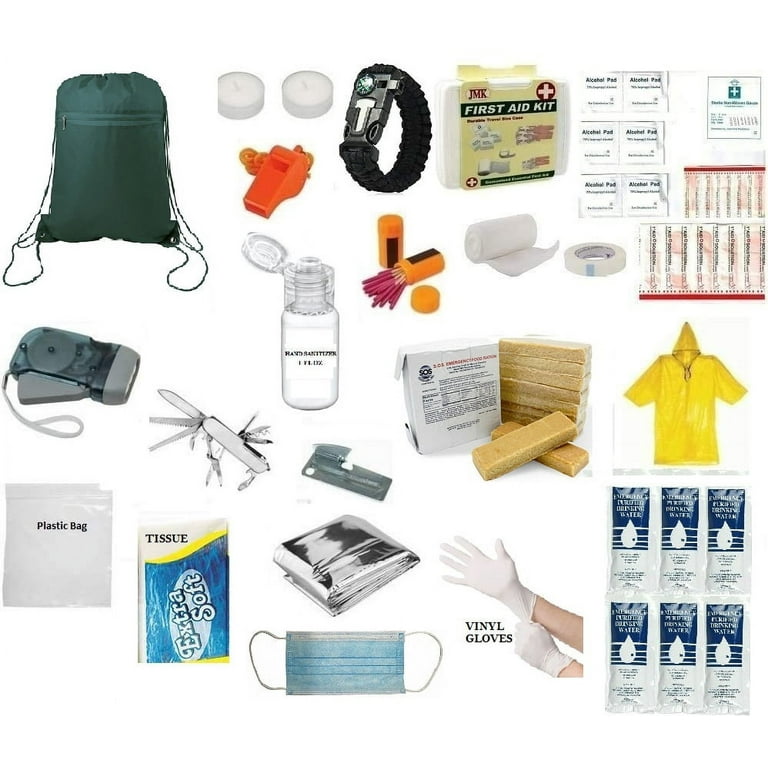 Earthquake Survival Kit Emergency 6 Day Food Water (12) packs Gear