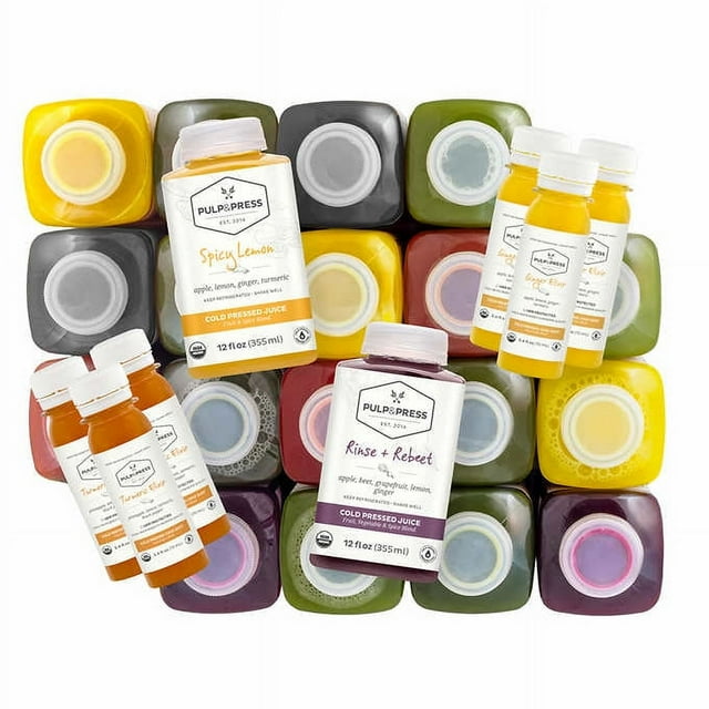 Pulp & Press Juice Co 3 Day Organic Cold-Pressed Juice Cleanse