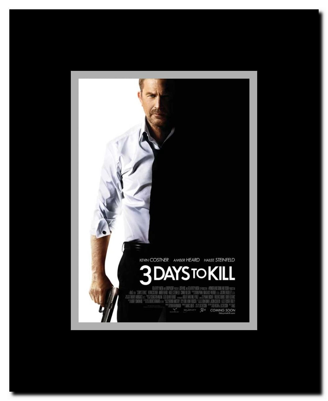 3 Days to Kill Framed Movie Poster