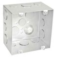thumbnail image 1 of 3" Deep, 4-11/16" Junction Box w/ (2) 1/2" & (10) 1/2"-3/4" Side Knockouts, 2PK, 1 of 1