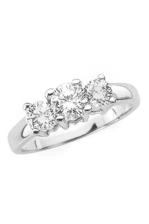 3 Diamond Anniversary Band 1 1/2 ct. in 14K White Gold (Best, G-H Color, SI2-I1 Clarity)