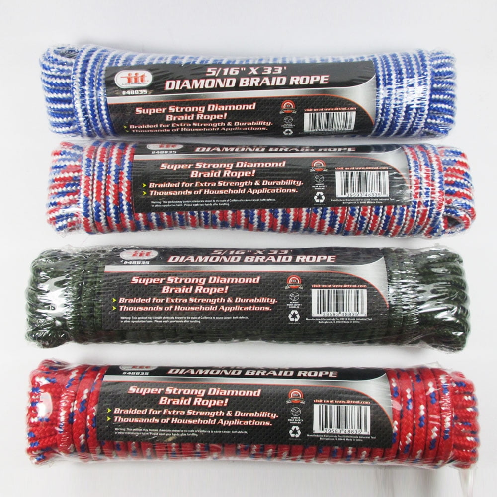 3 Diamond Braid Started Pull Rope 5/16" Lawn Mowers Heavy Duty Saw Push