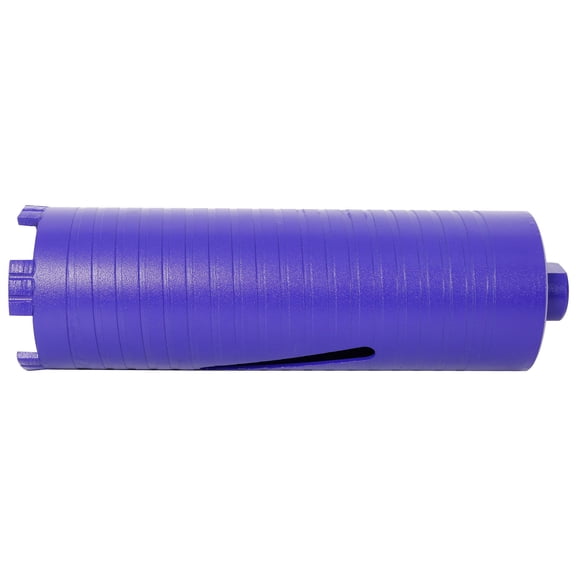 3" Diamond Dry Core Drill Bit 5/8"-11 Thread - Turbo Welded for Concrete with Rebar, Masonry, Brick - Industrial Grade Blue Steel