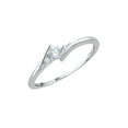 thumbnail image 1 of 3 Diamond Promise Ring in Sterling Silver (1/6 cttw) (I-Color, SI3-I1 Clarity) (Size-8.5), 1 of 3