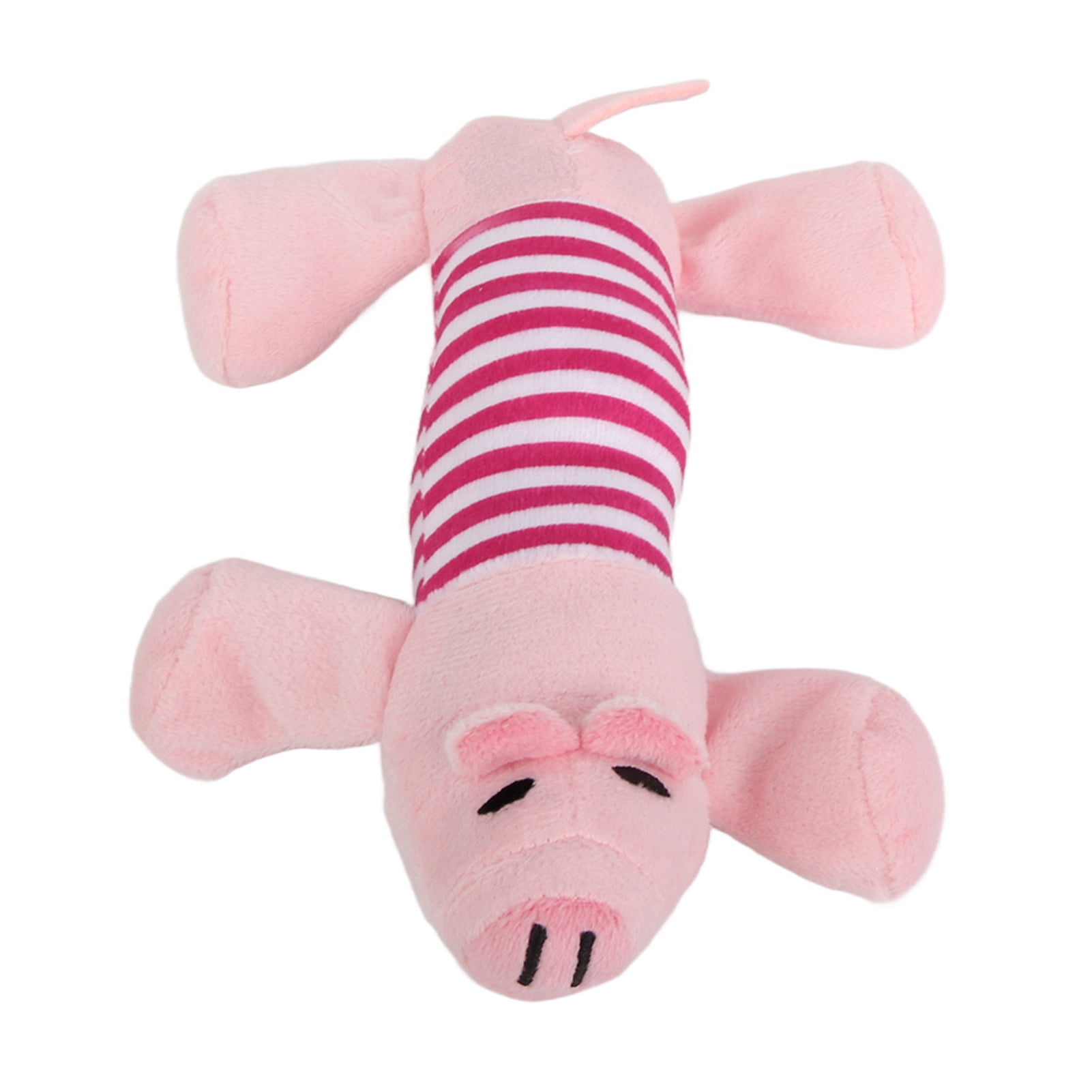 3 Different Animal Shape Types Pet Toy Puppy Chew Squeaky Plush Sound for Gift Pink Pig dog toys