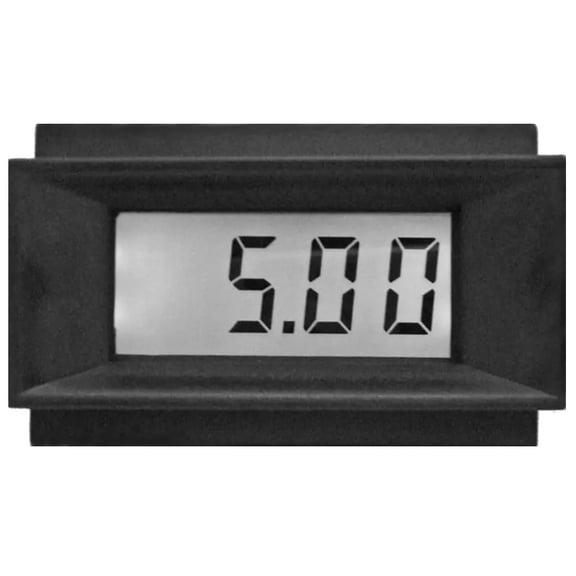 3 Digit Backlit LCD Panel Meter - Isolated or Common Ground (5VDC or 9VDC)