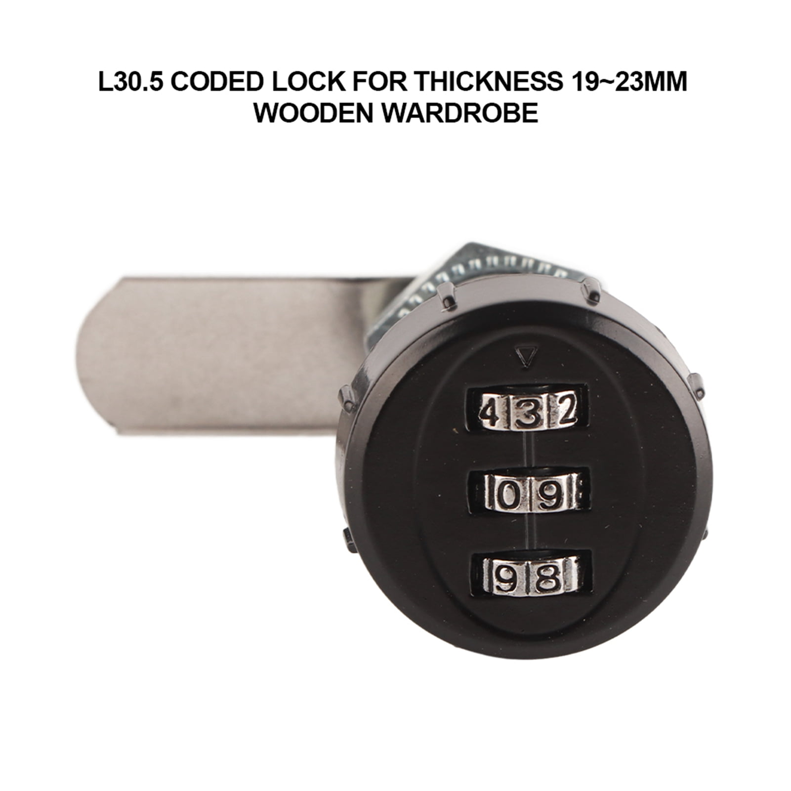 3 Digit Code Combination Cam Cabinet Lock, Zinc Alloy Password Security ...