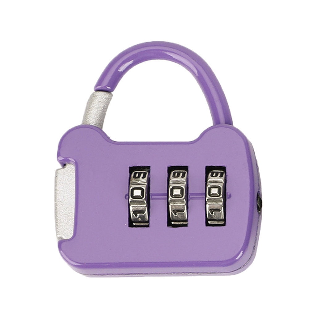 3 Digit Code Combination Padlock Small Luggage for Case Lock Keyless ...