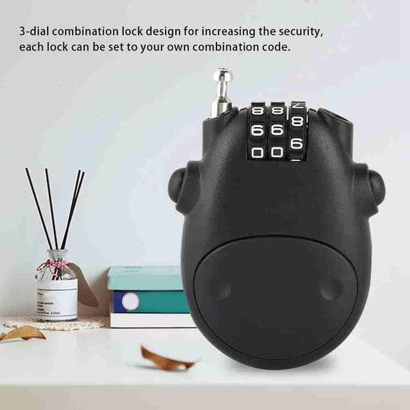 3,Digit Code Lock: Secure Pram, Bike Pushchair, Durable ABS Combination Lock