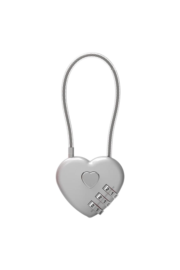 3 Digit Combination Lock, Combo Cable Lock with Code, Small Padlock Combination, for Luggage, Suitcase, Gym Locker, Backpack Bag Zipper, Cabinet, Mailbox, Fence, Travel, 1 Pcs, 3.54x1.57"