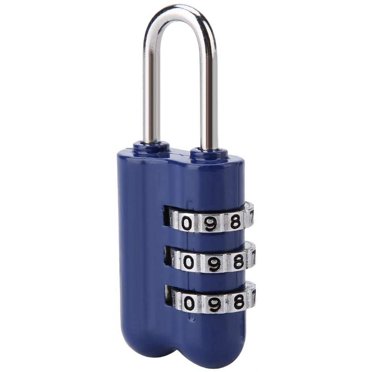 DELSWIN 4-Digit Combo Lock - Mini Padlock For Backpack, Locker, Luggage & Gym (Pack Of 4)