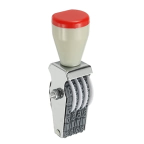 Uxcell 4 Digit Number Roller Stamp, Adjustable Rubber Stamp Symbol Office Date