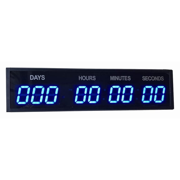 3'' Digital Countdown Days Timer Countdown Count Up to Game Day for Retirement School (Blue)