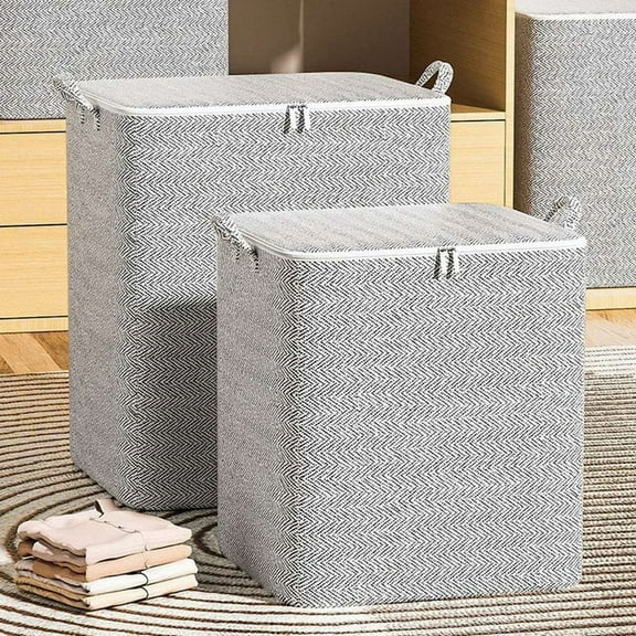 3-Dimensional Storage Box Household Storage Box with Window Organizer Cloth Folding Large Capacity Wardrobe Storage 110L