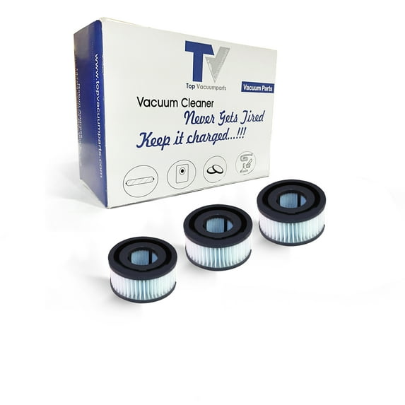 (3) Dirt Devil Pleated HEPA w/activated Charcoal Vacuum Filter F-15 Vibe Quick V