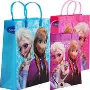 3 Disney Frozen Large Plastic Reusable Gift Goodie Party Favors Bags 12