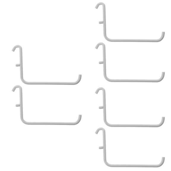 RENACLIPY Coophya Metal Pegboard Hooks White for Organizing and Displaying 6Pcs