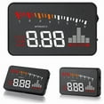 thumbnail image 1 of 3" Display X5 OBD2 EOBD Head Up Display Speedometer Windshield Projector RPM Speed Alarm Car EU OBD HUD Display Auto Electronic Speedometer, 1 of 6