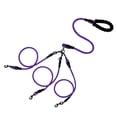 thumbnail image 1 of 3 Dog Leash No Tangle Heavy Duty Detachable 360° Swivel Device Multiple Dog Leash with Padded Handle for Two/Three Pets, 1 of 2
