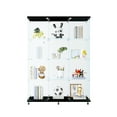 thumbnail image 1 of 3 Door Black Tempered Glass Cabinet - Safeguards Action Figures, Collections Showcase Showcases , Decorations, Neatly, 1 of 5