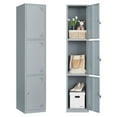 3Door Metal Steel Storage Locker for Office, School, Gym