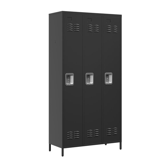 3 Door, Modern Style - Enhanced Security Storage - For Gym, School Use - Easy Assembly Process