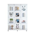 thumbnail image 1 of 3-Door, Solid Wood and Glass - Fast Assembly for 2 People - Studio - Present Artworks Well, 1 of 3