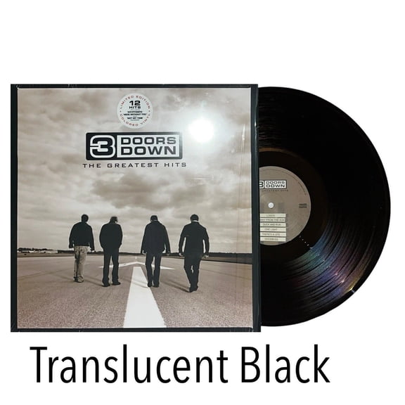 3 Doors Down Greatest Hits Exclusive Translucent BLACK Limited Edition Vinyl LP