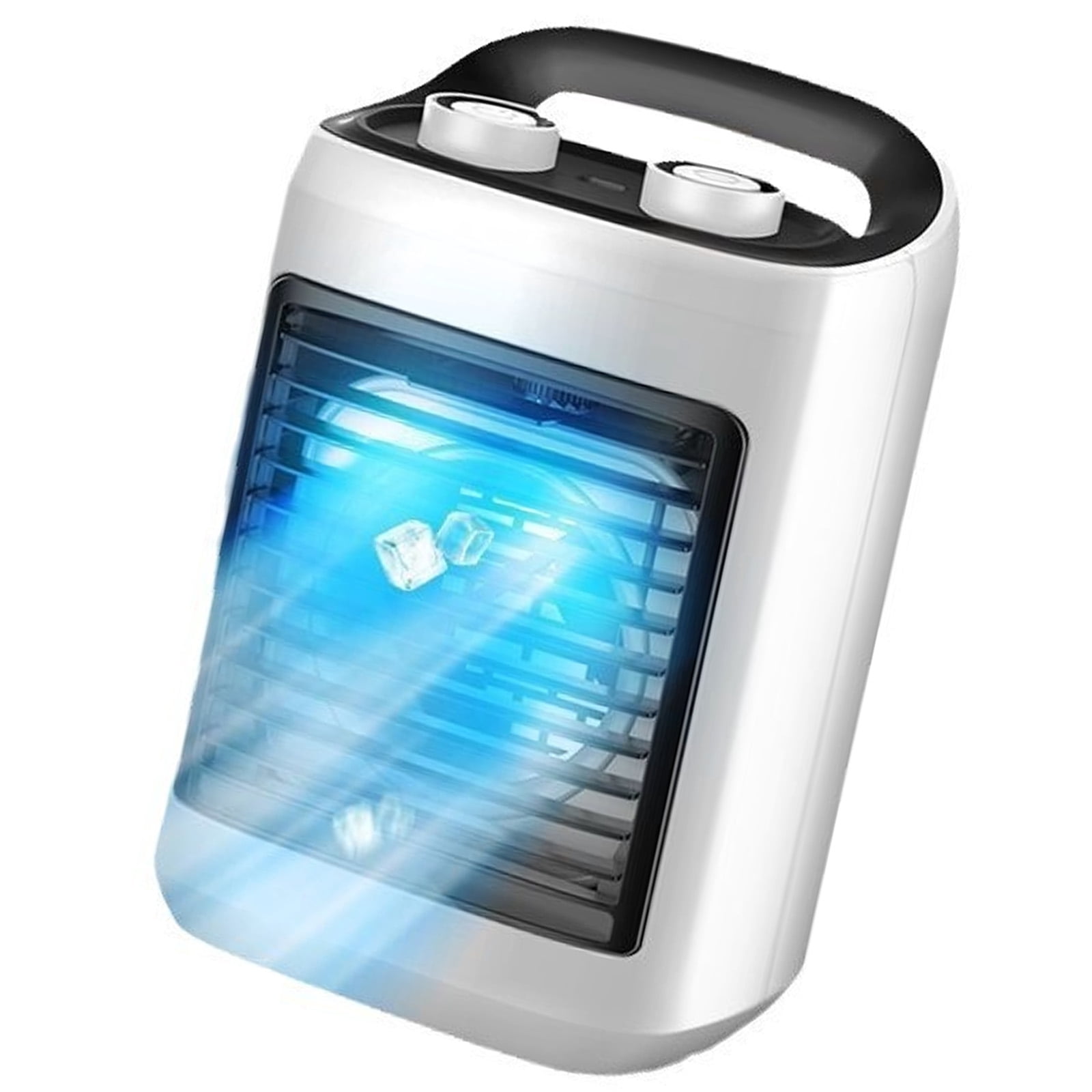3. Double Ice Pack USB Air Cooler, 3-Speed Quiet Rechargeable for Travel Vehicle Home Use
