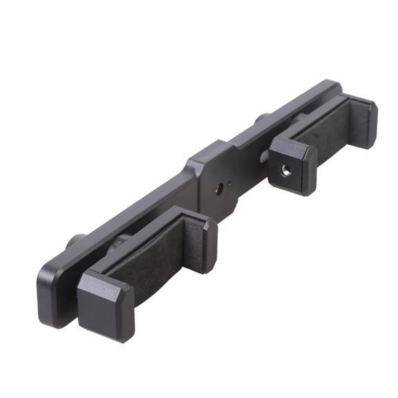 Double Phone Mount Clamp with 1/4 Female Screw Holes Adjustable 4.5 to 7 Inch Phone Holder for Tripods Live Streaming Use