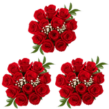 Walmart Real Cut Rose Bouquets - Long Stem 3 Dozen Red Roses with Baby ...