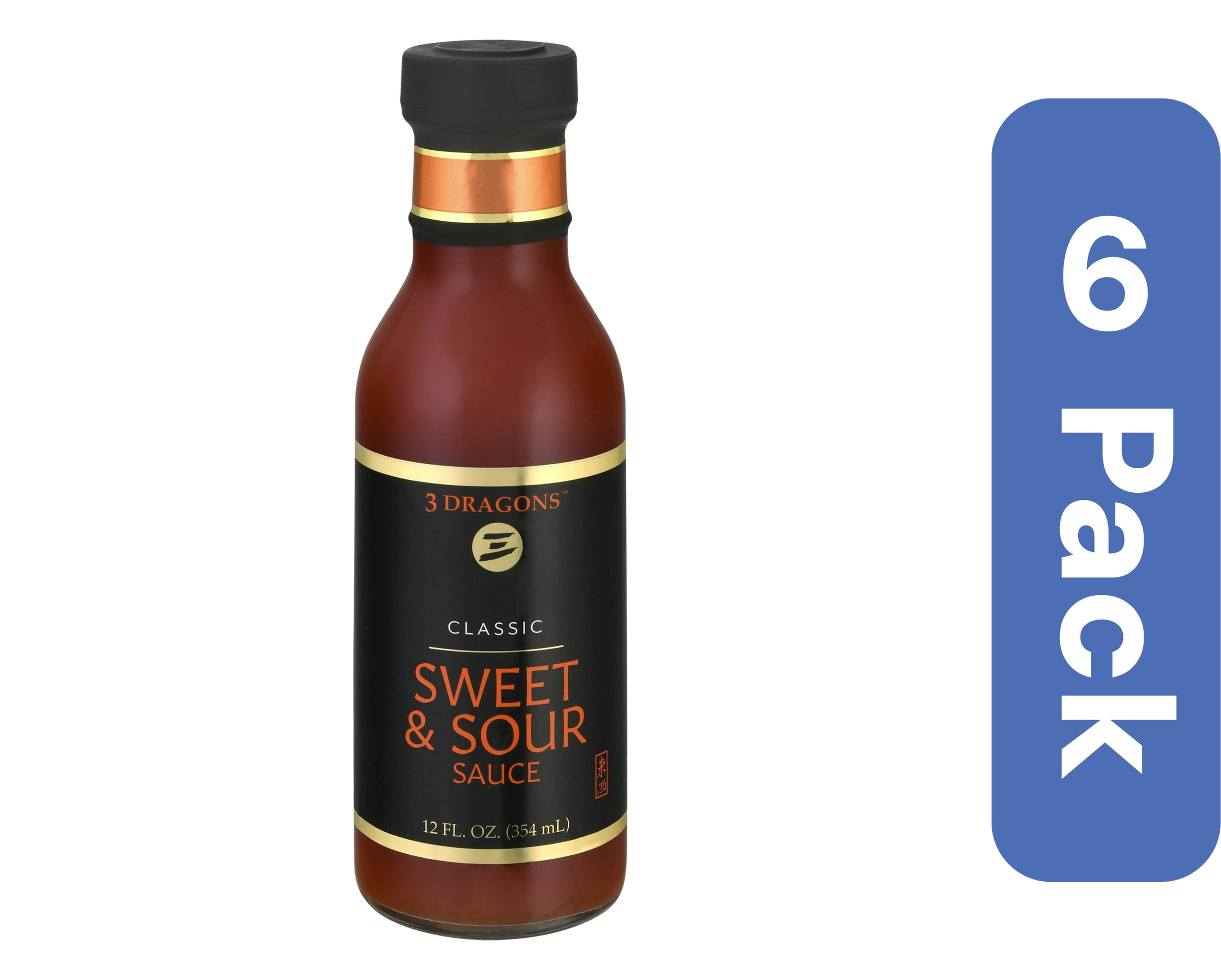 3 Dragons Sweet and Sour Sauce 12 oz (Pack Of 6)