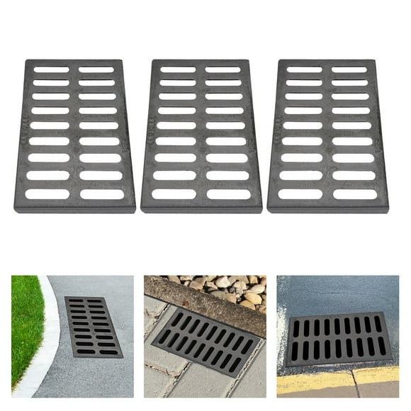 3* Drainage Trench & Driveway Channel Drain Grate Outdoor Channel Drainage Cover
