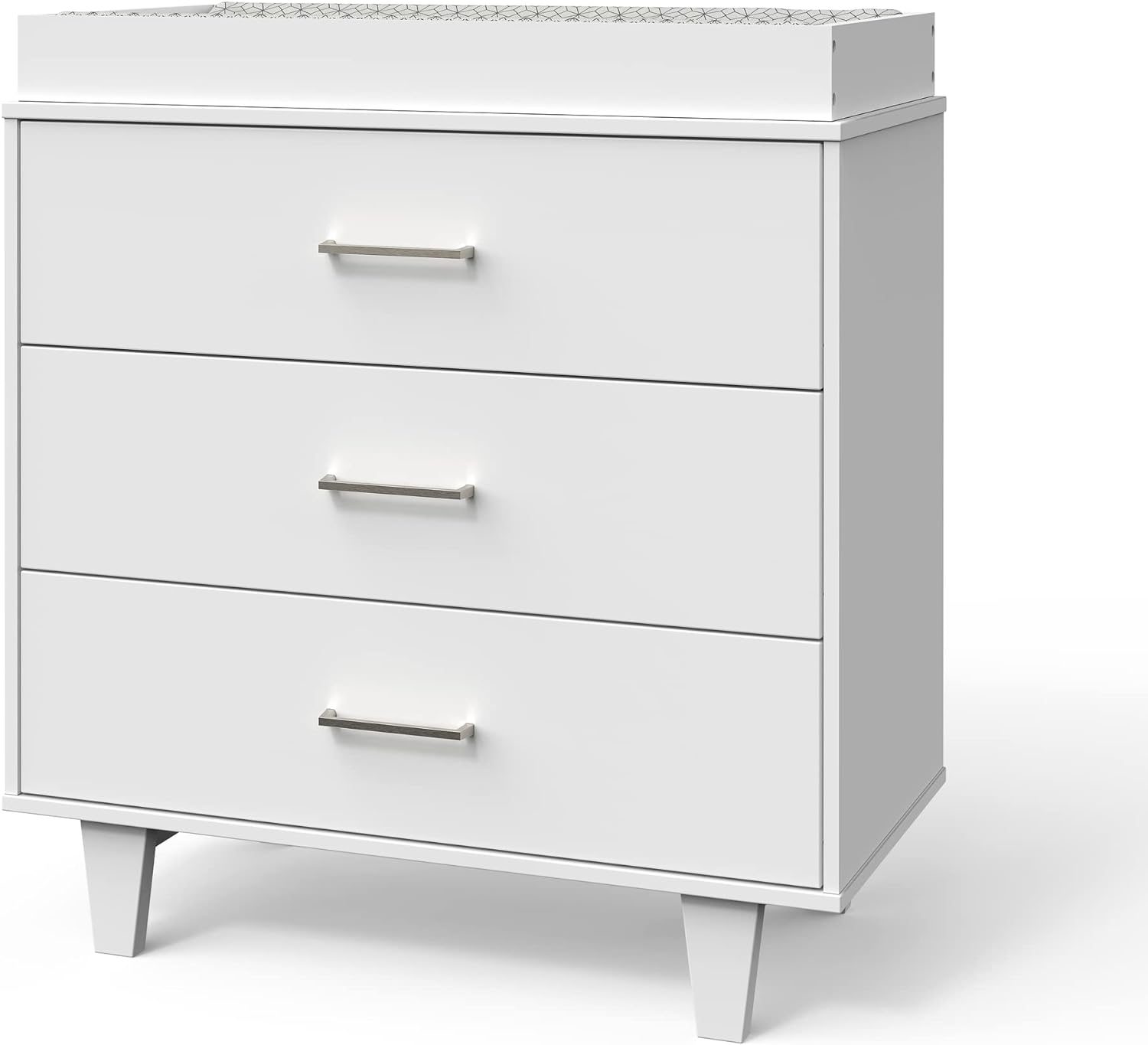 3 Drawer Dresser With Changing Topper For Nursery Or Bedroom, Plenty Of