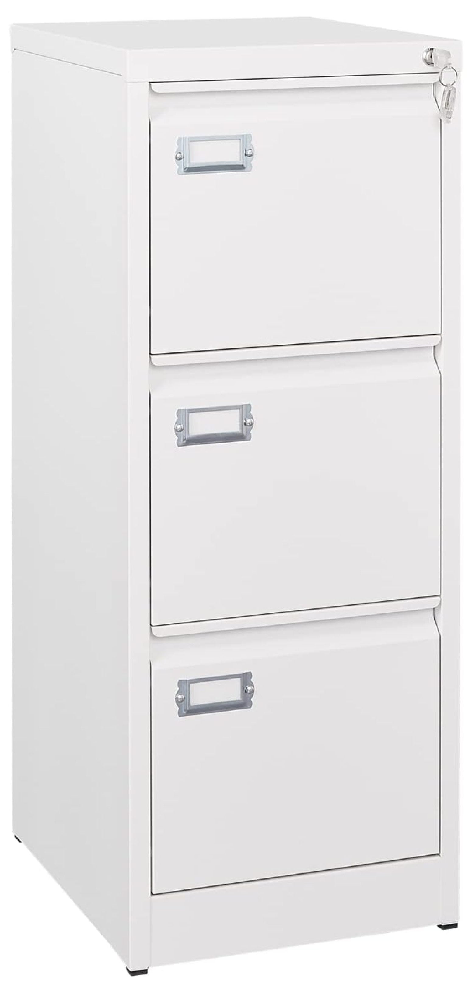 3Drawer File with Lock, 16.3" Deep Vertical Filing