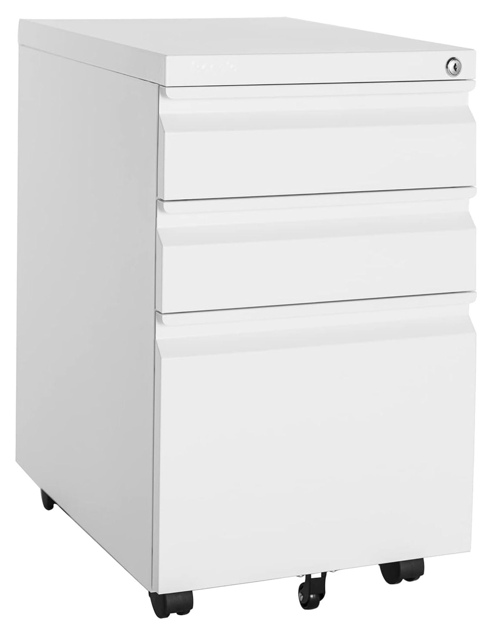 3 Drawer File Rolling File Under Desk, Metal Filing