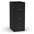 thumbnail image 1 of 3-Drawer Filing Cabinet, Letter Size, Lockable - Black Office File Cabinet, 1 of 8