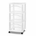 thumbnail image 1 of 3 Drawer Medium Cart - Plastic Storage Drawers, Portable Utility with Casters, No Assembly Required, 1 of 5