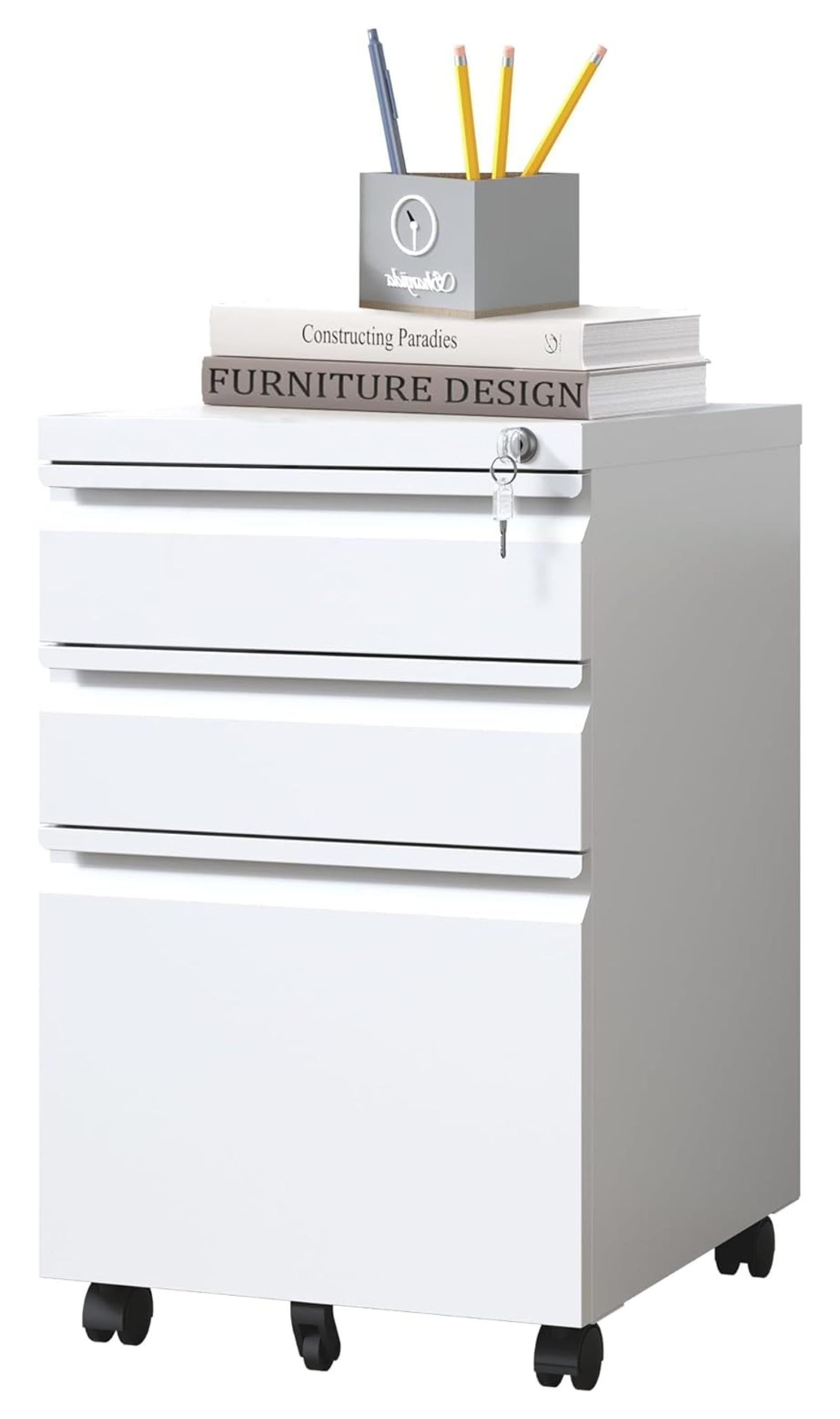 3 Drawer Mobile File Filing Home Office for Letter