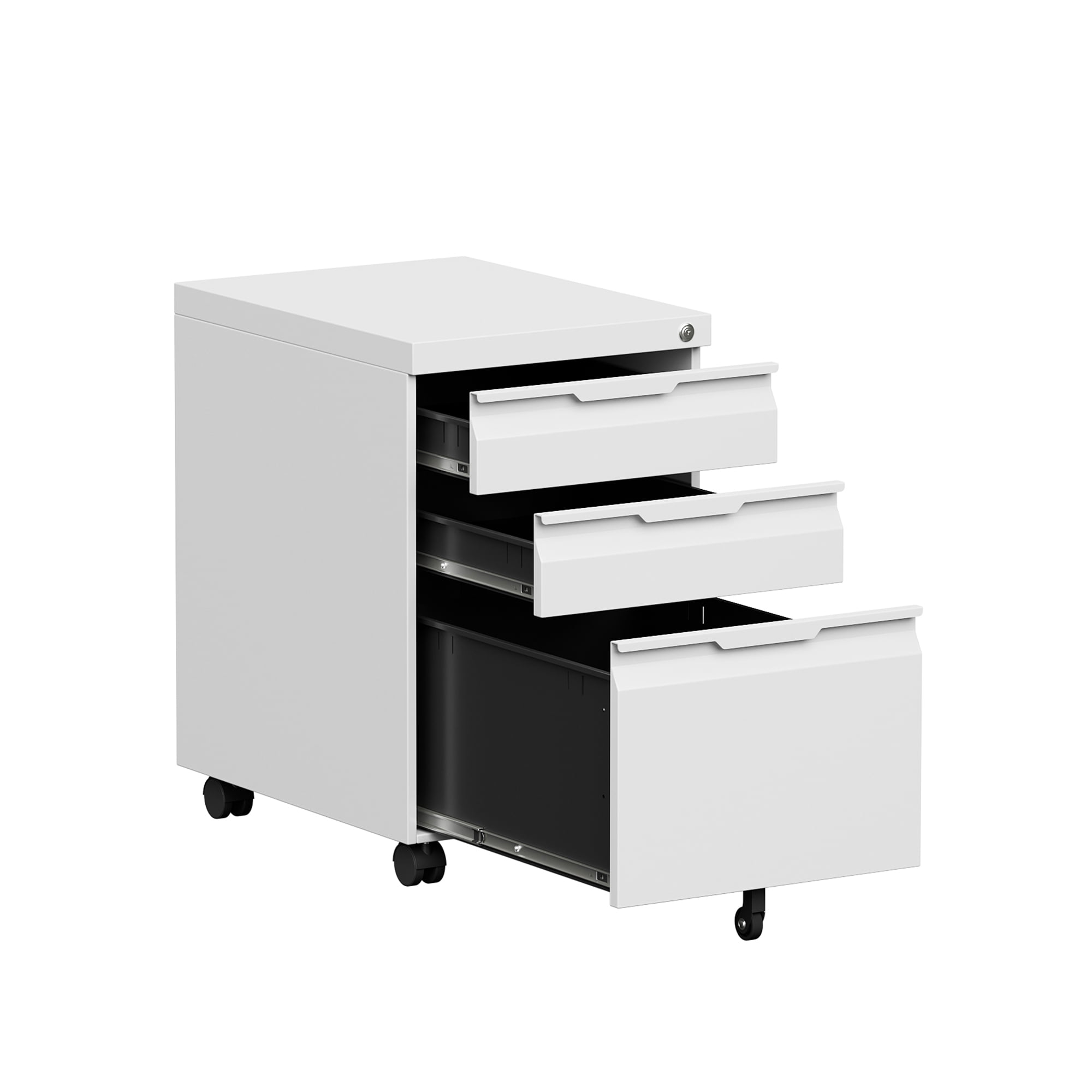 Coolsun 3 Drawer Mobile File Under Desk Storage with