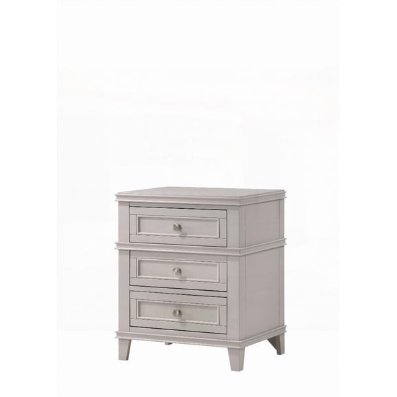 3 Drawer Nightstand with USB - Solid Poplar Wood & Custom Hardware