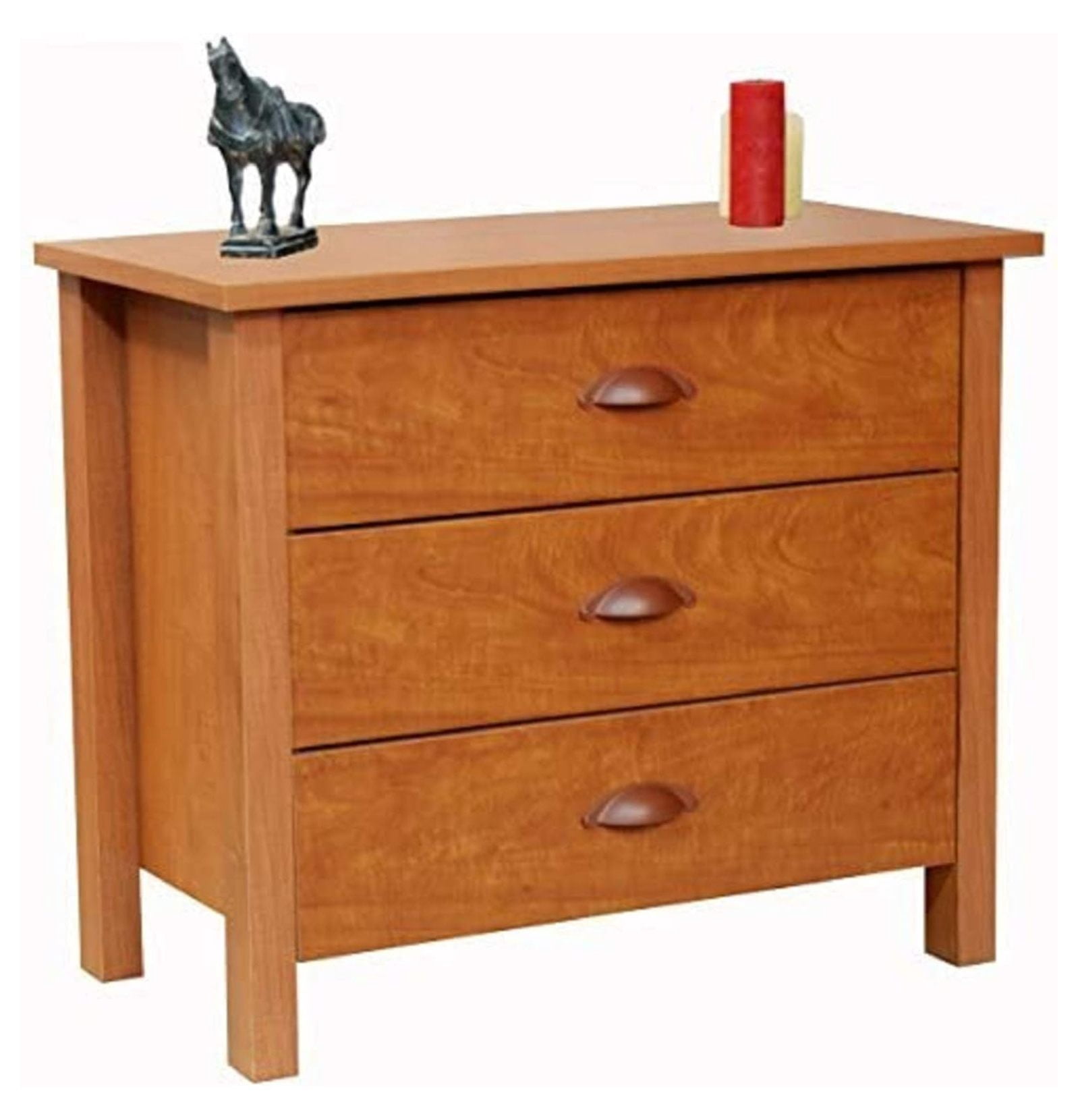 3 Drawer Nouvelle Chest Cherry - Walmart.com